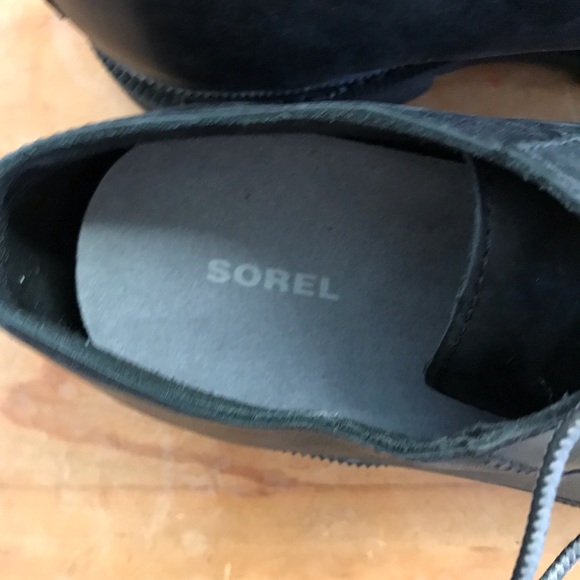 Sorel size 11 work shoes black wing tip oxfords - Picture 10 of 12